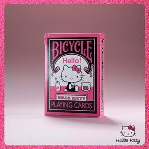 🃏🎀 NIB Bicycle Hello Kitty Pink Playing Cards